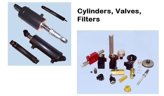cylinders, valves, filters